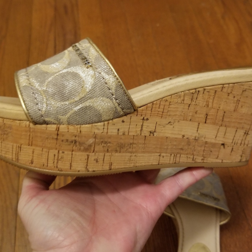 Coach Joanne Style Slide On Wedges